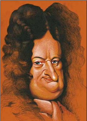 Leibniz_caricatura