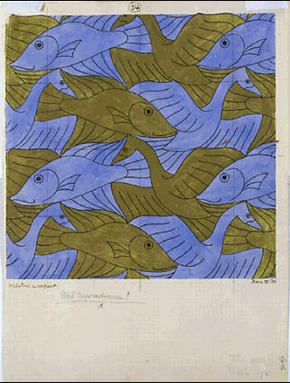 E34-MC-Escher-No-34-BirdFish-1941